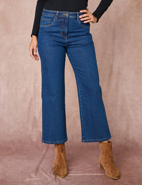 Jeans met wijde pijpen, 5 zakken (stone) Jeans met wijde pijpen, 5 zakken (stone)